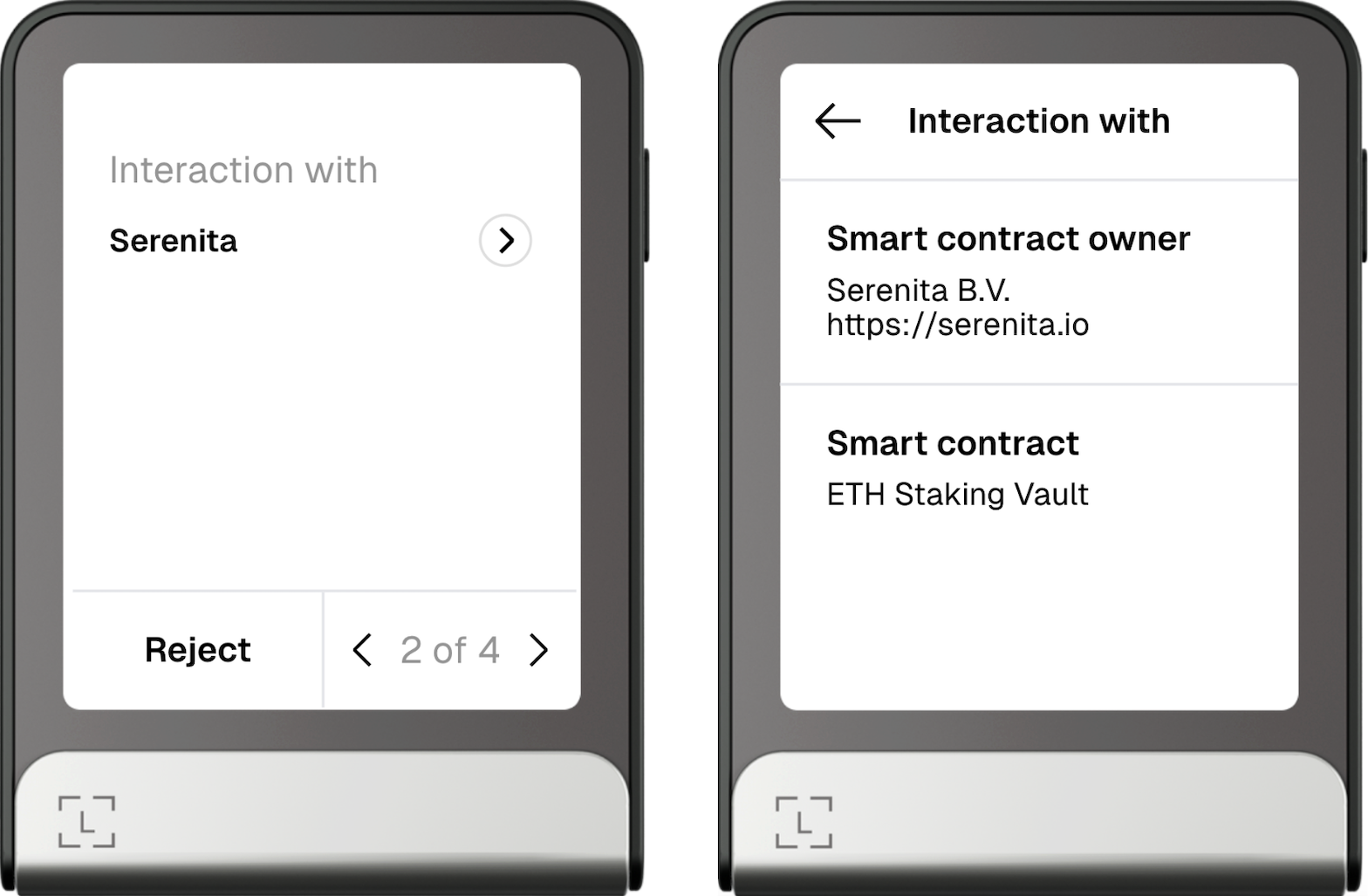 Clear Signing - entity details