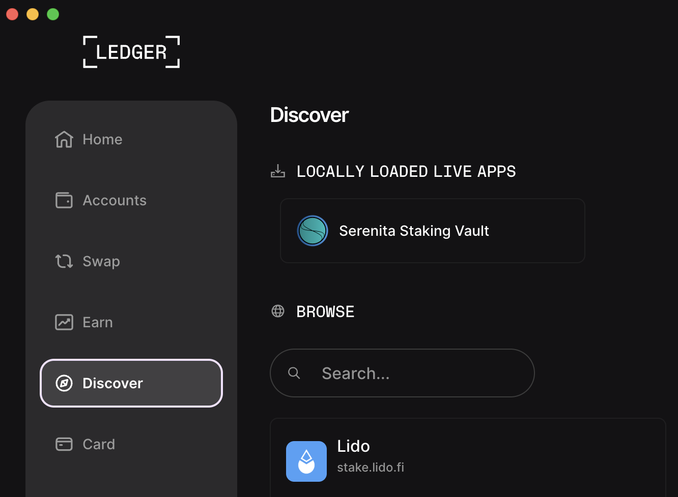 Local App Installed
