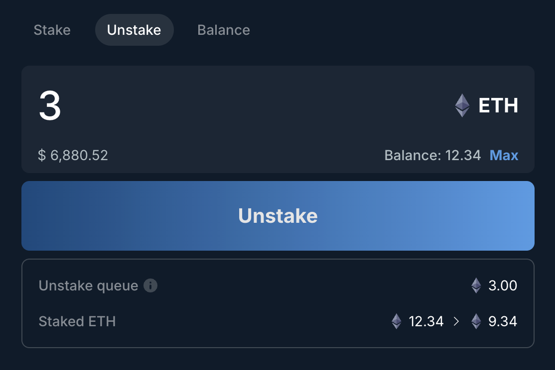 Unstake - 1